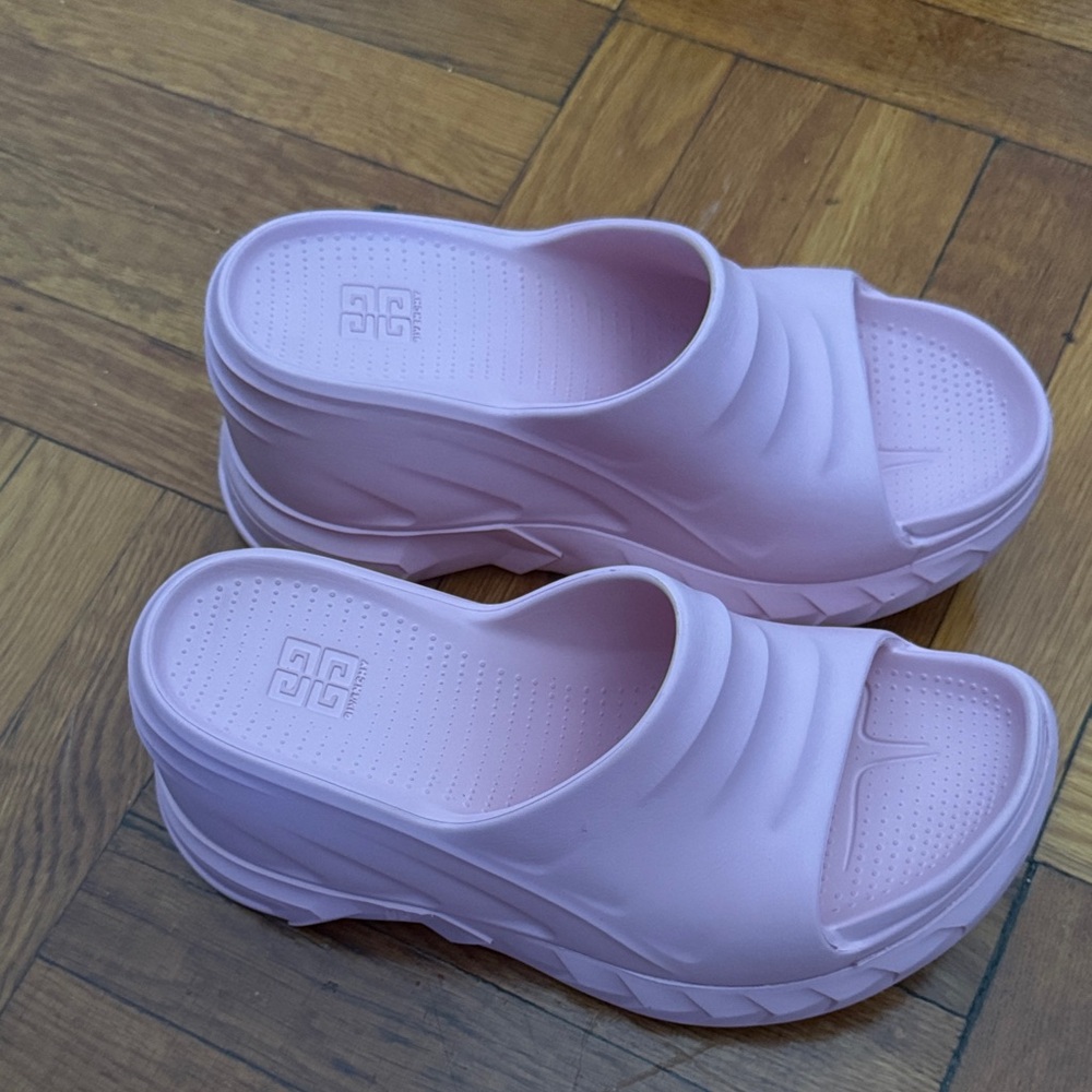 Givenchy Light Pink Platform Mules
